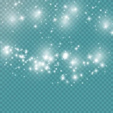 Shining dust. Vector illustration. Illustrazione stock