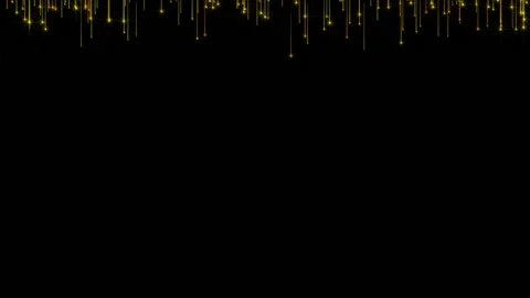 Shining elements. Golden rain. Shining rain. Falling particles. Stock Footage 95181806