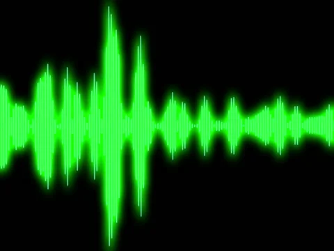 Shining Equalizer Audio Spectrum Green Dinamic Waves Background Stock Footage 75053423