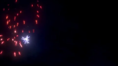 Shining fireworks glowing for celebration background. Stock Footage 323784239