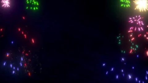 Shining fireworks glowing for celebration background. Stock Footage 323784488