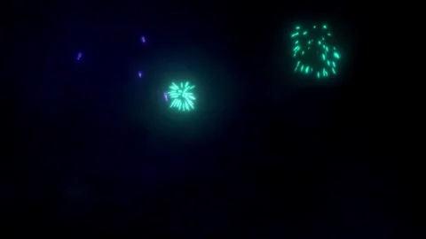 Shining fireworks glowing for celebration background. Stock Footage 323789364