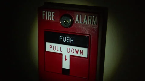 Shining A Flashlight On Fire Alarm Stock Footage 144420518