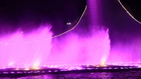 Shining fountain Stock Footage 133265674