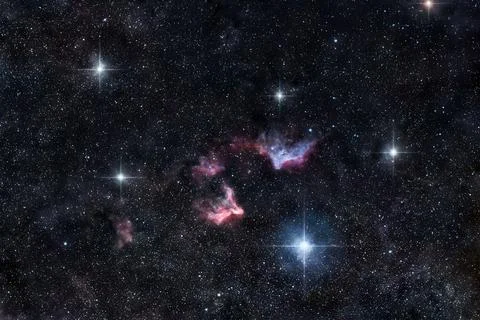 Shining gems of Cassiopeia Stock Photos