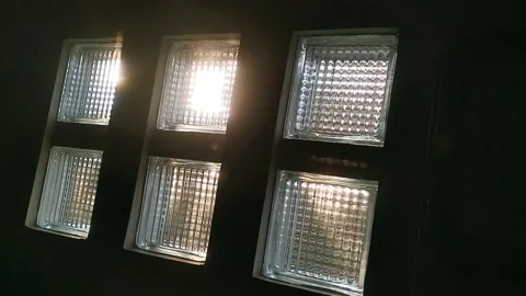 Shining glass block Stock Footage 288534317
