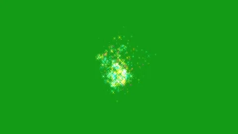Shining glitter particles motion graphics with green screen background Stock Footage 136806088