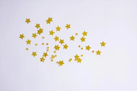 Shining glitter set for creative projects. Fairy abstract glowing glitter on  Fotos de archivo