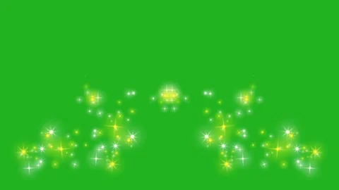 Shining glitter sparkles motion graphics with green screen background Stock Footage 253473237