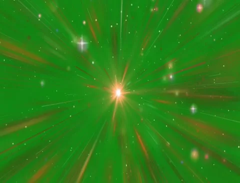 Shining Glitter Star Falling High-Quality Green Screen Stock Footage 304880245