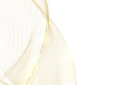 Shining gold flow. Vector illustration, contains transparencies, gradients and Stock Illustration