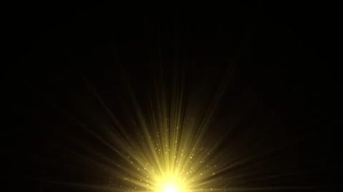 Shining Gold Sunburst Light Rays Loop Animation. 库存影片 336296552