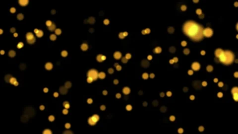 Shining golden particles floating in the air animation Stock-Footage 340054124