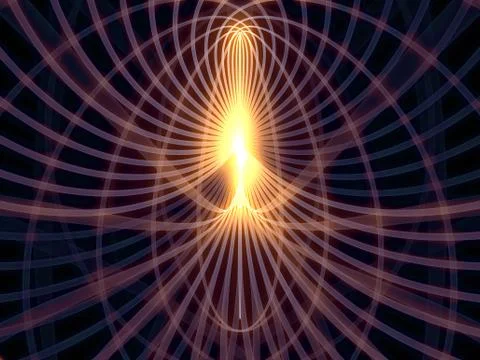 Shining Grid Lines 库存插图