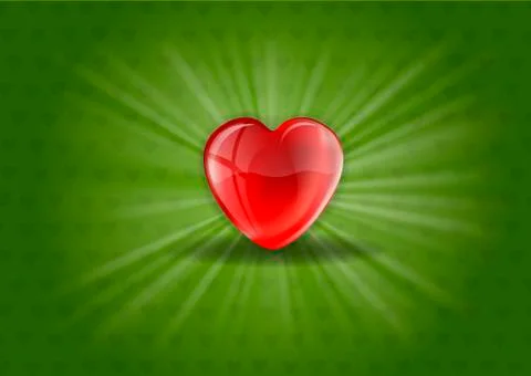 Shining Heart Stock Illustration