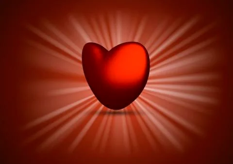 Shining Heart Stock Illustration