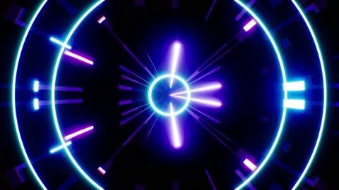 Shining High Speed Future Neon Portal Background 4K Stock Footage 171857299