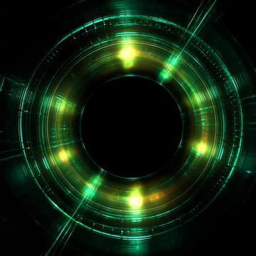 Shining Lenses of Objective, Adjustment  Control   - Fractal Art Stock Illustration