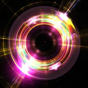 Shining Lenses of Objective, Adjustment  Control   - Fractal Art Stock Illustration