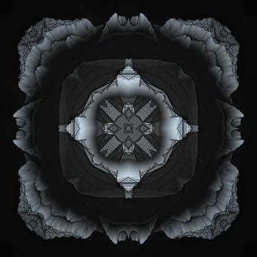 Shining light concrete ornament texture details on black background 스톡 일러스트