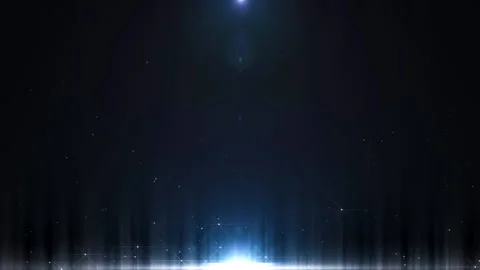 Shining Light With Glimmering Floating Crystal Lights Motion Background Stock Footage 143173085