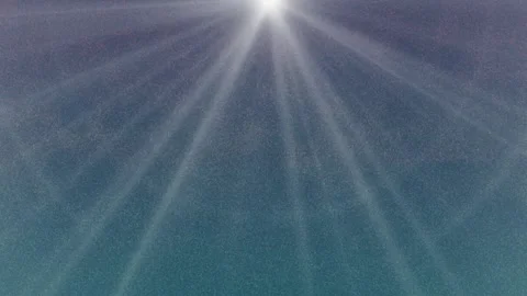 Shining Light Rays on Blue Gradient Background Animation Clip 库存影片 331616361
