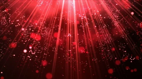 Shining Lights and Particles - Loop Red Video stock 74760529