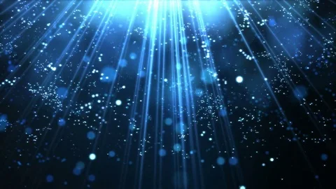 Shining Lights and Particles - Loop Blue Stock Footage 74760580