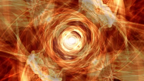 Shining lights fire vortex energy flows loop motion Stock Footage 157051176