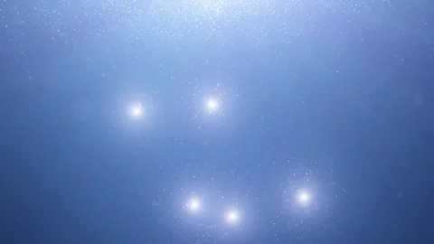 Shining lights looping motion under water Stock Footage 337244969