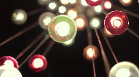 Shining Lights on Modern Lamp Stock Footage 50362771