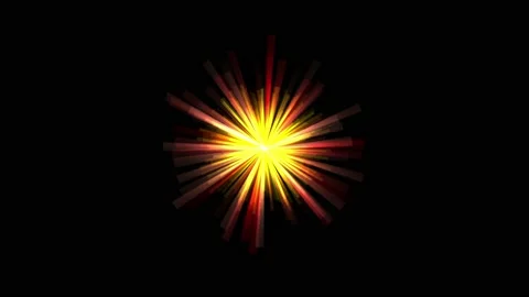 Shining lights rays motion graphics with night background Stock Footage 158078413