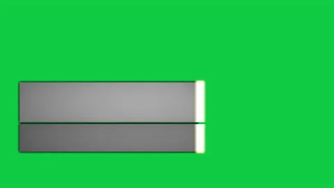 Shining Lower Third (Grey) with Light Transition (on Green Screen) Video stock 161911703