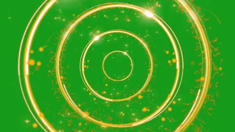 Shining magic circles motion graphics with green screen background Stock Footage 168616982