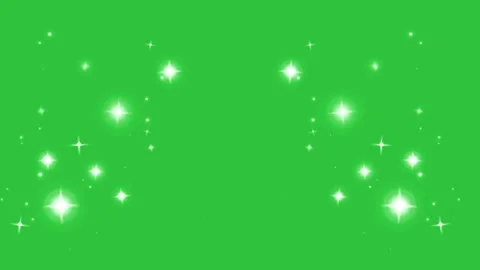 Shining magic stars motion graphics with green screen background. Video stock 169907262