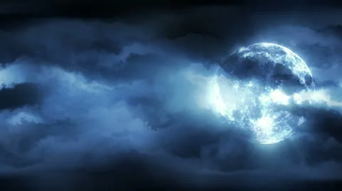 Shining Moon Stock Footage 23234427