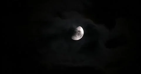 Shining Moon Timelapse Stock Footage 253905336