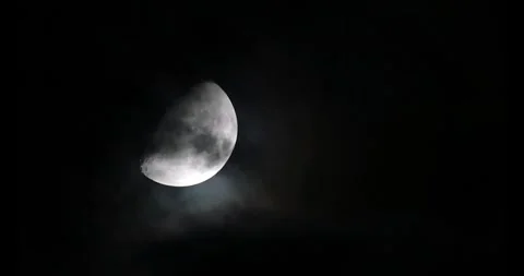 Shining Moon Timelapse Stock Footage 253905352