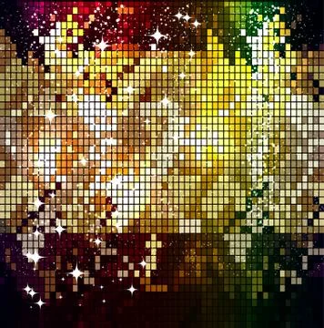 Shining mosaic pattern. Stock Illustration