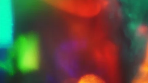 Shining multi-colored light elements shining on black background. Stock Footage 106289597
