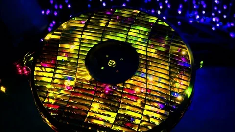 Shining Multicolored disc 스톡 동영상 82787018