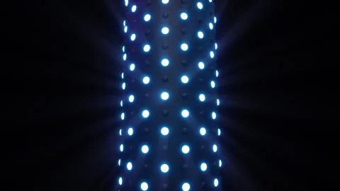Shining neon light pillar Stock Footage 265246250
