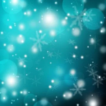 Shining night background. Snowfall. Light and bokeh. Winter night background. Stock Illustration
