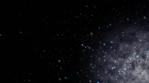 Shining Particles Dark Background Stock Footage 64163886
