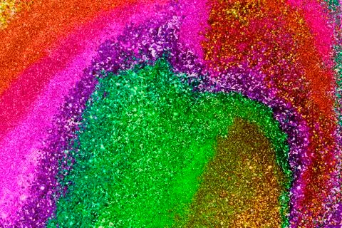 Shining particles scattered, rough textured colorful illustrative background Stock Illustration