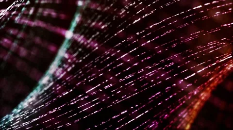 Shining pattern of lines on black background - Motion video loop HD Stock Footage 67606570