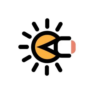 A shining pencil logo for the creative and design industries Stock Illustration