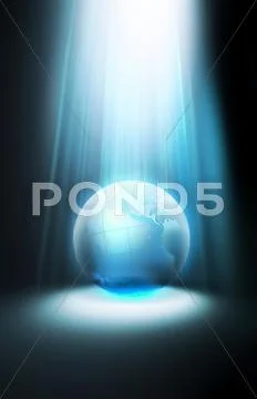 Shining planet Stock Illustration