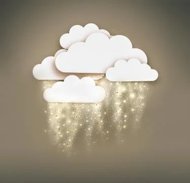 Shining rain or snow Stock Illustration