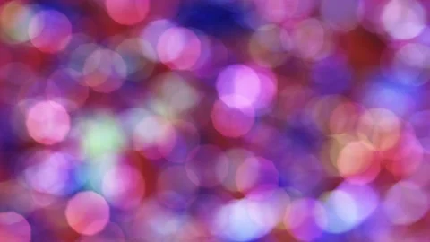 Shining red blue and violet light particles bokeh looping 3D animation Stock Footage 195986573